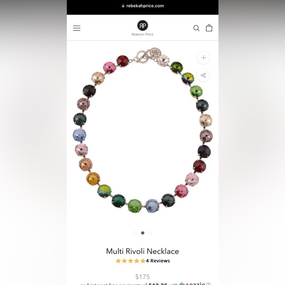 Rebekah Price discontinued Zelda Rivoli style necklace - Picture 1 of 4